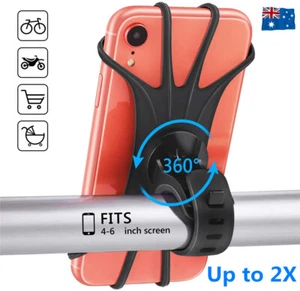 Universal Motorcycle Bike Mount Phone Holder Cradle fit for iPhone Galaxy GPS AU - Picture 1 of 18