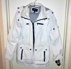 London Fog Damenjacke Regenmantel Windschutz Größe PXL Taschen gefüttert - Bild 1 von 16