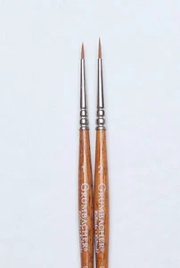 Grumbacher Kolinsky 2 pc spotters Brush Set Sizes 1 &2 ONLY $35.00 - Picture 1 of 1
