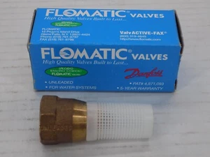 NEW!!! Flomatic 5820E 1/2" 60SE Enviro Foot Valve, Polyethylene Strainer - Picture 1 of 3