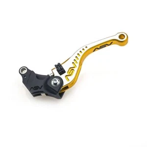 ASV C5 Clutch Lever Short Gold & Silver Kawasaki Z1000 2017 - 2021 - Picture 1 of 1