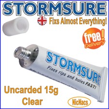 STORMSURE WATERPROOF GLUE ADHESIVE CLEAR  FLEXIBLE REPAIR STRONG FIX BOND 15g  