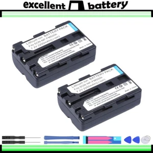 2x 2200mA For Sony - NPFM500H - NP-FM500H M-series Rechargeable Battery Pack - Foto 1 di 5