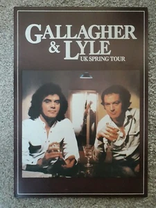 1978 VINTAGE GALLAGHER AND LYLE TOUR PROGRAMME UK SPRING TOUR - Bild 1 von 15