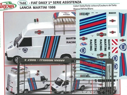 Transkit 1/43 FIAT DAILY ASSISTENZA LANCIA MARTINI 1986 Arena Tk068 - Immagine 1 di 1
