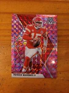 2020 Mosaic #1 Pink Reactive Prizm Patrick Mahomes Chiefs Mint - Picture 1 of 1