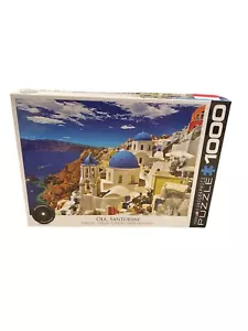 Eurographics OIA, SANTORINI Island GREECE Greek Thira Thera Jigsaw Puzzle 1000 - Picture 1 of 6
