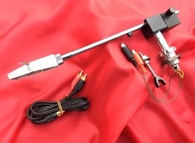 LENCO L-69 TONE ARM WITH GOLD PLATED CABLE AND ARM REST PERFECT WORKING ORDER - Image 1 of 4