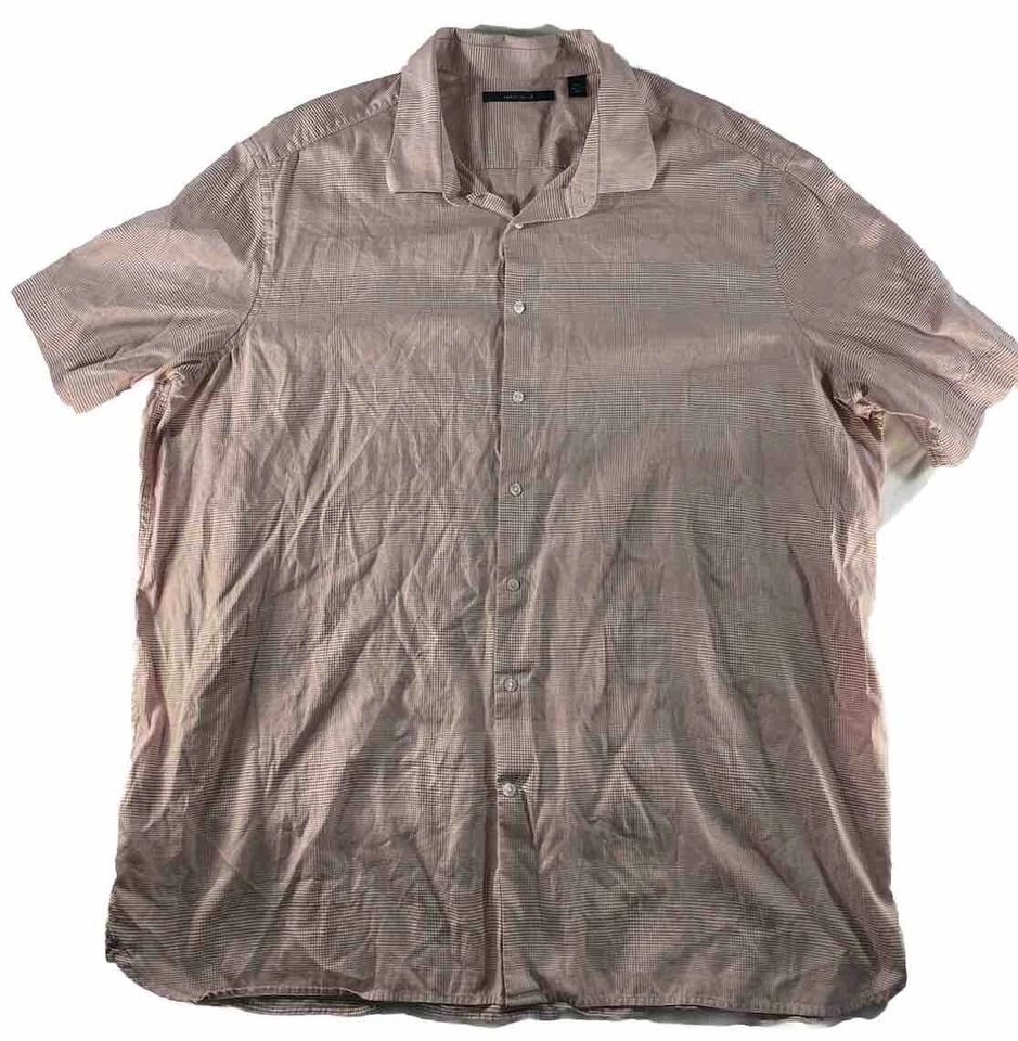 Perry Ellis Dress Shirt Mens Size 2XLT Geometric Pattern Short Sleeve EUC - Image 1 of 4