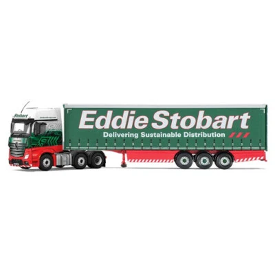 Corgi CC15802,  SD Mercedes-Benz Actros (MP4) ,Curtainside Trailer Eddie Stobart - Image 1 of 4