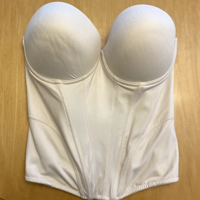 Felina Intimates sz 36DD Style 8276 light beige longline bustier bra - Image 1 of 4