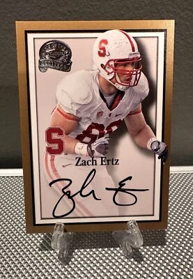 2013 Fleer Retro ZACH ERTZ Rookie Auto On Card Signature RC🔥Stanford Commanders - Image 1 of 3