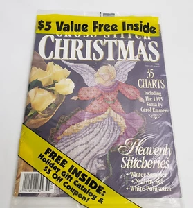Vtg Cross Stitch Christmas Better Homes and Gardens Heavenly Stitcheries 1995 - Imagen 1 de 3