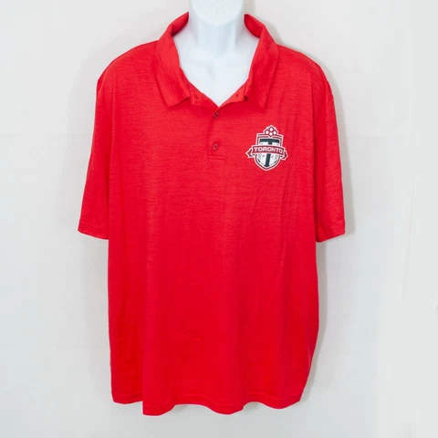 Fanatics Toronto FC Polo Shirt Mens 3XL XXXL Red Football Club Soccer SOFT 2111 Cover