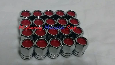 Juego de tuercas de rueda RED rally 2 II 67 68 69 70 Pontiac GTO Lemans Tempest Firebird Foto 1 de 2