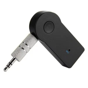 3.5mm AUX Wireless Bluetooth-compatible 3.0 Hands-free Call Adapter Car Music Re - Afbeelding 1 van 3
