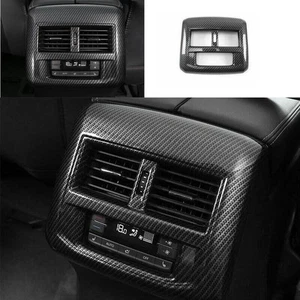 Carbon Fiber Cover Trim For Volkswagen Atlas 2018~2021 Back Row Air Outlet Vent - Picture 1 of 6