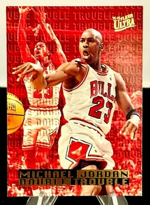 MICHAEL JORDAN (HOF) 1995-96 UPPER DECK NM/MT INSERT DOUBLE TROUBLE #3-LOOK!! - Picture 1 of 2