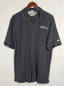 Adidas Cincinnati Bearcats Track & Field Men’s Medium Button Up Jersey Shirt UC - Picture 1 of 3
