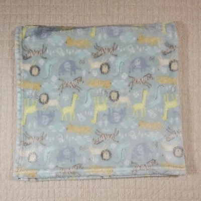 Одеяло Baby Starters с зелеными животными львом жирафом зеброй слоном черепахой аллигатором - Изображение 1 из 4