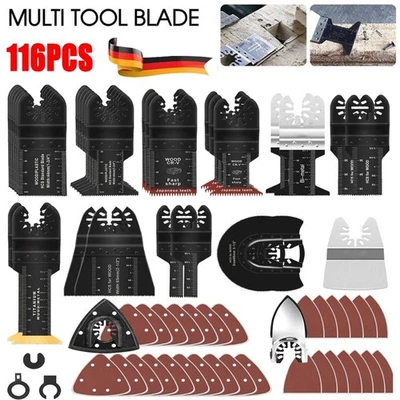 Neu 116 X Sägeblatt Multifunktionswerkzeug Zubehör Set Einhell Makita Parkside - Bild 1 von 4
