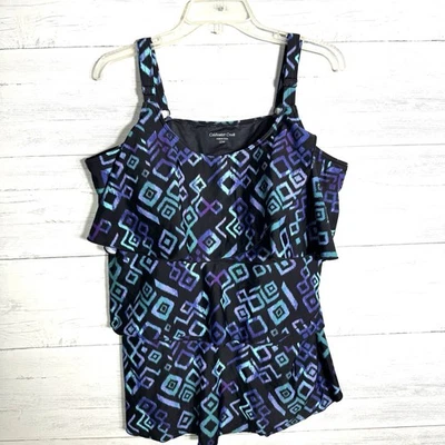 Camiseta sin mangas Coldwater Creek Swim para mujer talla grande 22W Foto 1 de 4