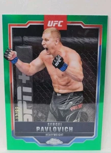 Sergei Pavlovich Green Refractor 12/99 2025 Topps Chrome UFC Card #148 Russia - Bild 1 von 5