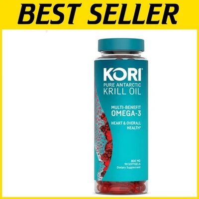 Aceite de Krill Antártico Omega 3 suplemento 800 mg cápsulas blandas Foto 1 de 4