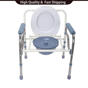 Removable Commode Chair Adjustable Toilet Padded Seat For Disability Aid Quality - Picture 1 of 8