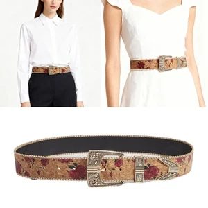 Rose Design Adjustable Fashion Strap Synthetic Material Everyday Wear Accessory - Picture 1 of 11