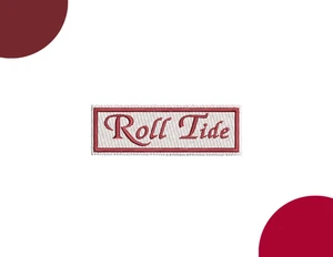 Roll Tide University of Alabama Aufnäher - Aufnäher zum Aufbügeln oder Aufnähen - bestickt - Bild 1 von 4