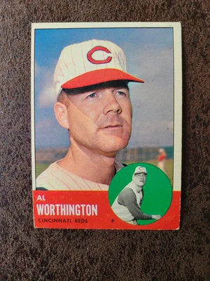 1963 Topps Baseball Al Worthington #556 - Cincinnati Reds - High Numbers - Image 1 of 3