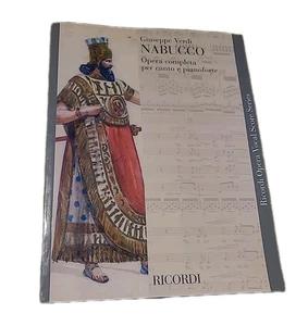 Giuseppe Verdi NABUCCO RICORDI OPERA VOCAL SCORE SERIES OPERA COMPLETA PER CANTO - Picture 1 of 7