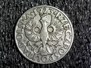 Moneda mundial 50 groszy extranjera de Polonia 1923 KM#-Y#13 (z755) - Imagen 1 de 2