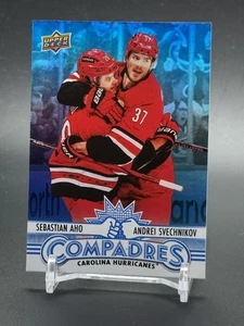 2025-26 Upper Deck Series 1 Compadres CM-9 SEBASTIAN AHO / ANDREI SVECHNIKOV - Picture 1 of 2
