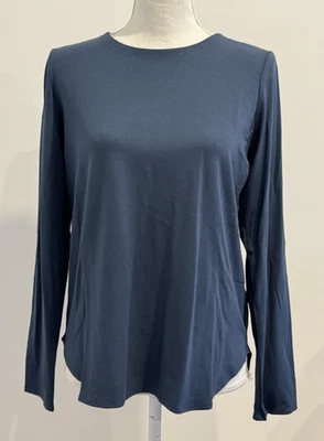 Футболка Eileen Fisher из вискозы с круглым вырезом топ миниатюрная большая 98 долл. США - Изображение 1 из 4