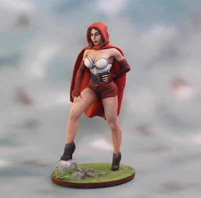 ⭐Estatuilla 3D miniatura coleccionable de acción sombrero rojo malo. 80 mm 1/24 PINTADO⭐ Foto 1 de 4