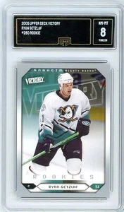 2005 Upper Deck Victory Ryan Getzlaf Graded Rookie Card #280 GMA 8 - Foto 1 di 1