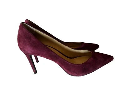 Zapatos de salón Banana Republic Madison de gamuza granate con punta para mujer talla 9M Foto 1 de 4