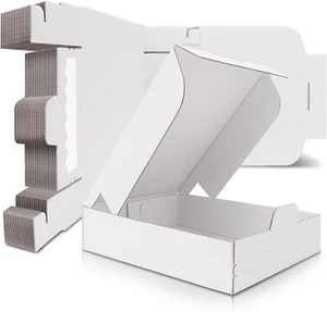 Gift Box Shipping Boxes for Packaging Small Business 25Pcs White Cardboard Maile - Picture 1 of 12