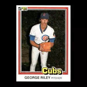 George Riley 1981 Donruss Chicago Cubs #588 NM+ Vintage! - Picture 1 of 2