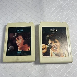 Elvis Presley A Legendary Performer 8 Track Volume 1 & 2 RCA - Picture 1 of 9