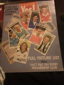 THE PEOPLE 1997-1998 Premier League FULL COLOUR FIXTURE MAGAZINE - Picture 1 of 1