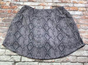 DSG Skort Damen M schwarz grau Rock Schlange Animal Print Active Stretch Damen - Bild 1 von 7