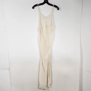 Vestido sin mangas de seda lencería vintage de los años 40 doble tejido camisón pinup para mujer pequeño - Imagen 1 de 9