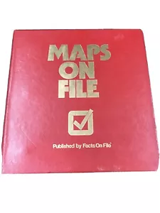 Historical 1983 Maps On File By Facts On File: Ex Lib Reference 3 Ring Binder - Picture 1 of 10