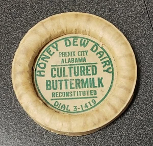 Honey Dew Dairy Phenix City, Alabama AL. Milk Bottle Wax Cap - Picture 1 of 1