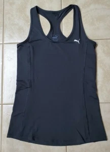 Ladies BLACK PUMA racer Back fit Dry dri Cell Moisture Management Tank Large NEW - Picture 1 of 6