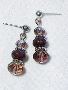 PENDIENTES DE CRISTAL DE CUARZO Y PIEDRA PRECIOSA CYNN ""ENERO NIÑO"" PARA DAMA CYNTHIA LYNN ""NIÑO - Imagen 1 de 1