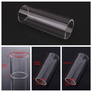 Clear Glass Bottleneck Slide Set 3Pcs for Acoustic Electric Guitar Accessories - Picture 1 of 12